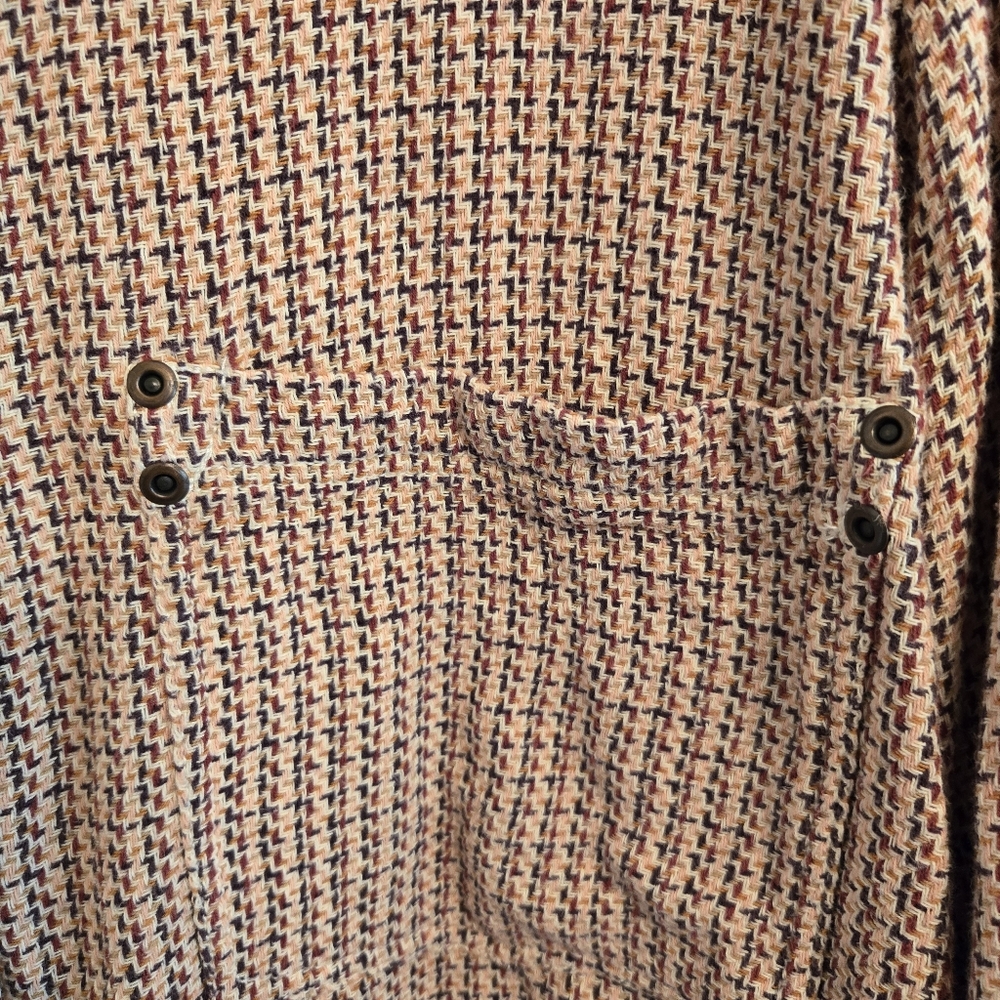 We The Free Womens Freddie Menswear Plaid Cotton Oversized Shirt Large - Picture 6 of 11